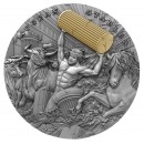 Niue Island AUGEAN STABLES series TWELVE LABOURS OF HERCULES $5 Silver Coin 2021 Antique finish Ultra High Relief Gold plated 2 oz